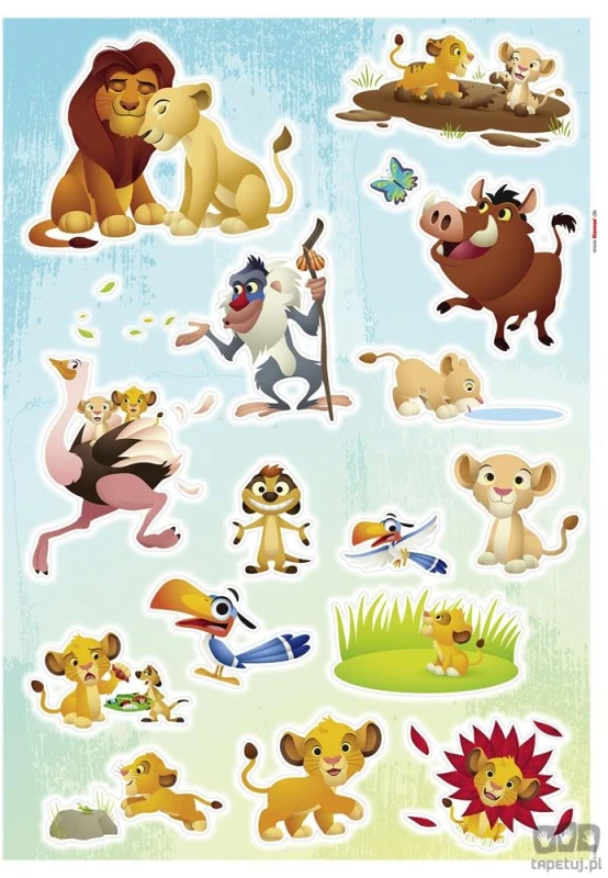Naklejki ścienne Lion King Wildlife 14097h