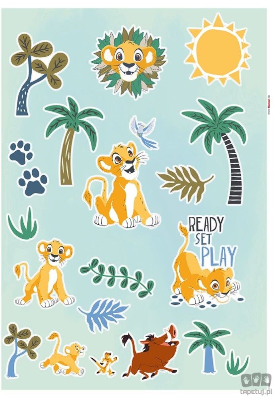 Naklejki ścienne Lion King Palmtrees 14102h