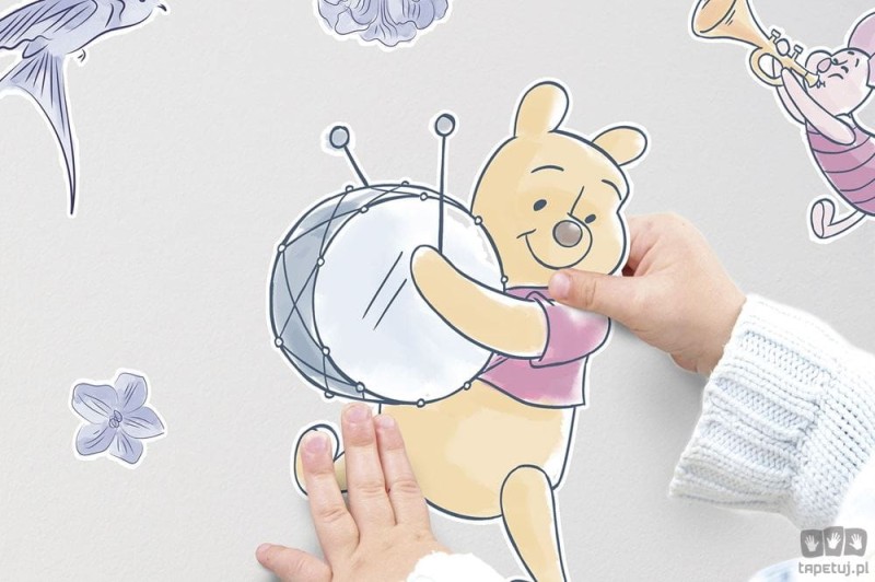 Naklejki ścienne Winnie the Pooh - Flowers & Music 14108h