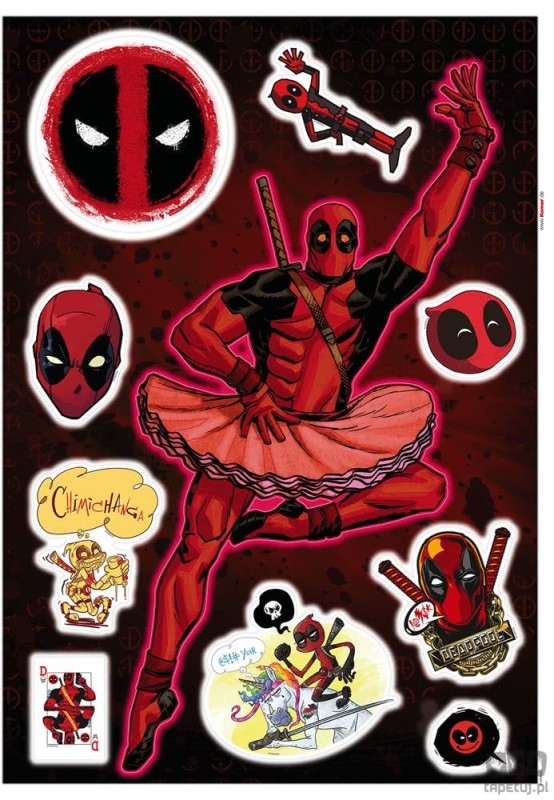 Naklejki ścienne Deadpool Derppool 14111h