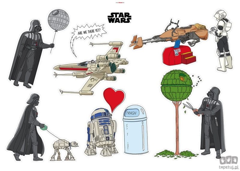 Naklejki ścienne Star Wars Treatment 14736h