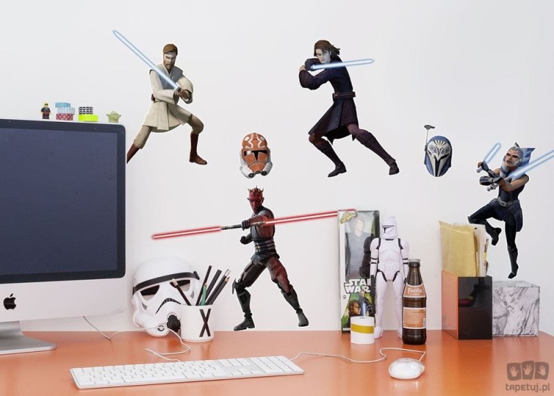 Naklejki ścienne Clone Wars Showdown 14737h