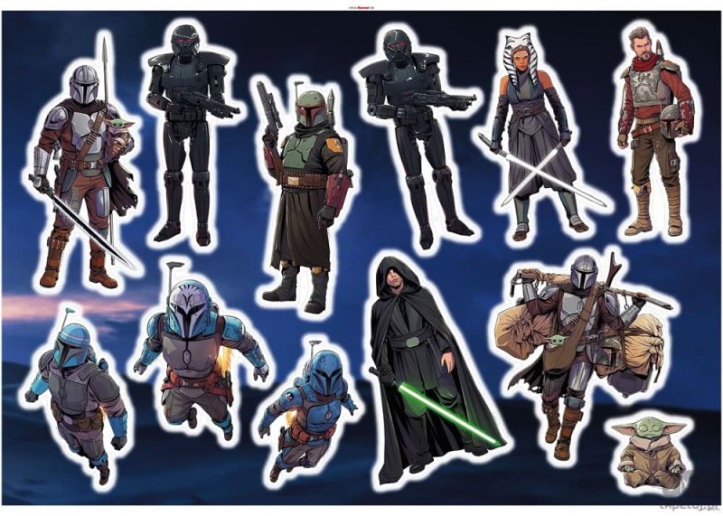 Naklejki ścienne Mandalorian Iconic Figures 14744h