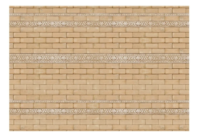Fototapeta - Mur ze zdobieniami