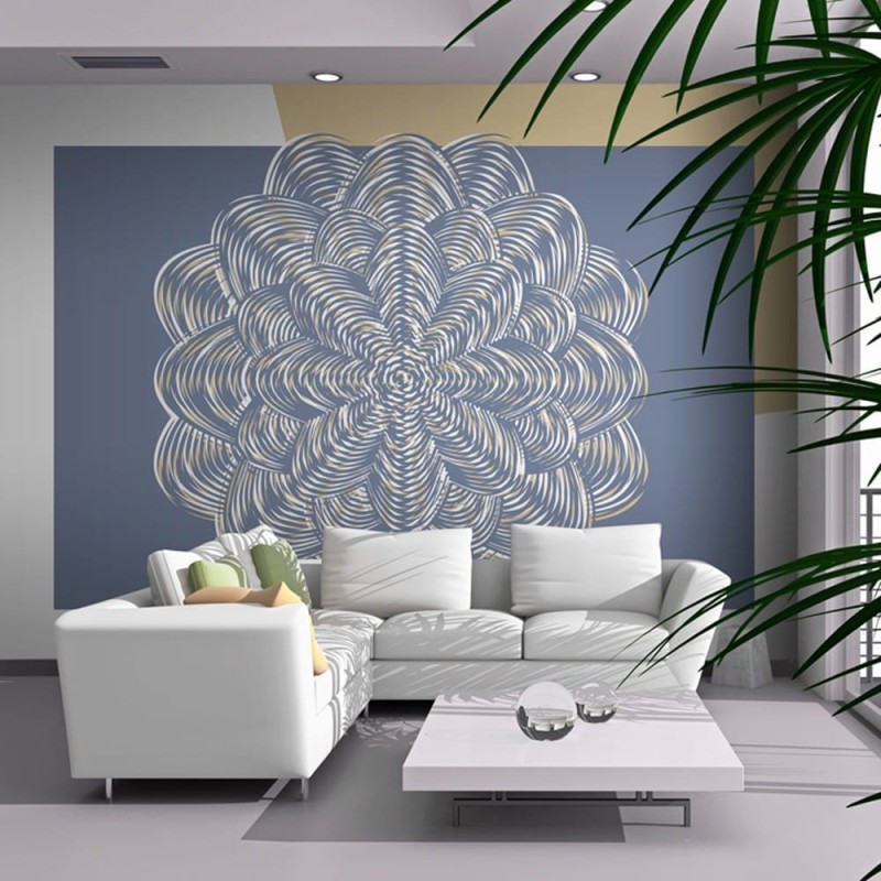 Fototapeta - Biały ornament
