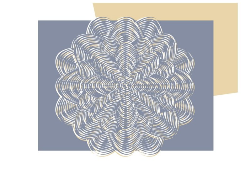 Fototapeta - Biały ornament