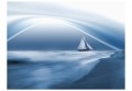Fototapeta - Lonely sail drifting
