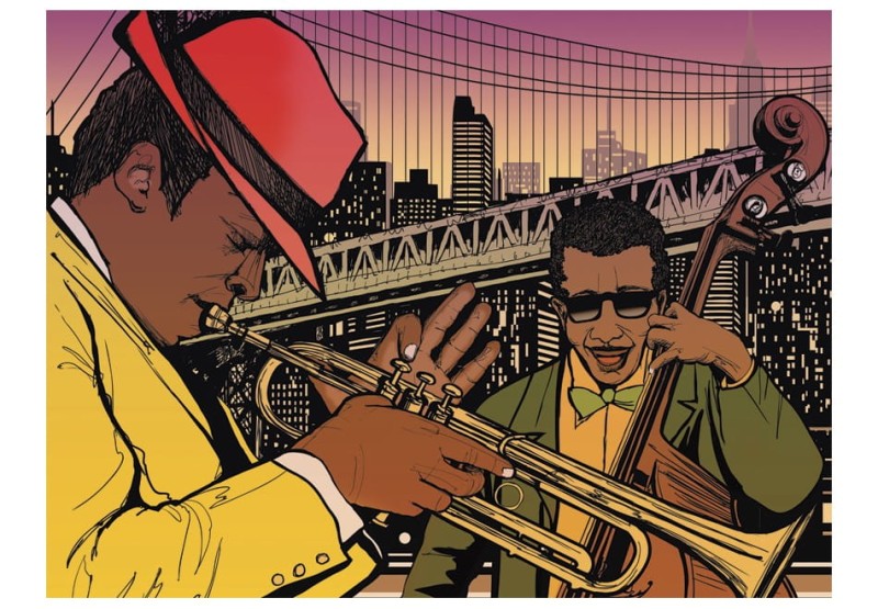 Fototapeta - Jazz wieczorową porą