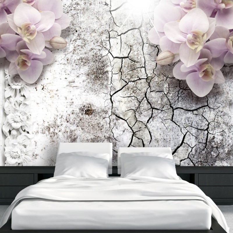 Fototapeta - Pąsowe orchidee