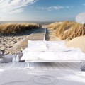 Fototapeta - Plaża Morza Północnego, Langeoog