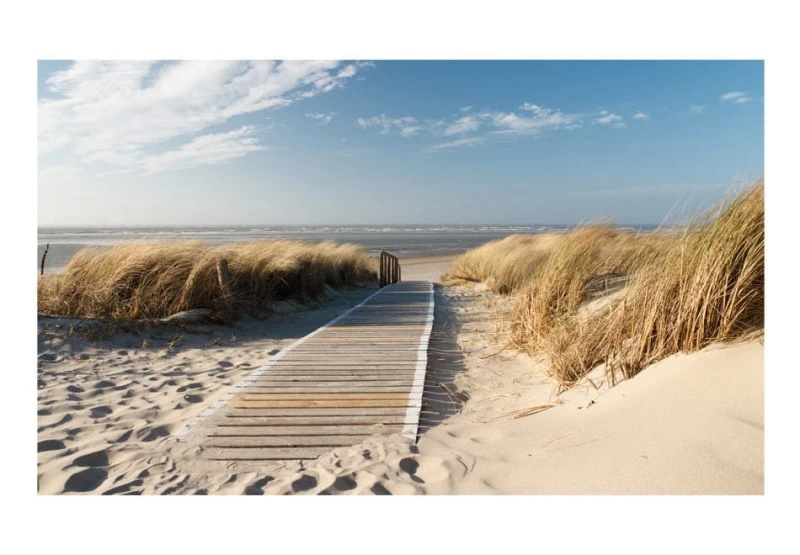 Fototapeta - Plaża Morza Północnego, Langeoog