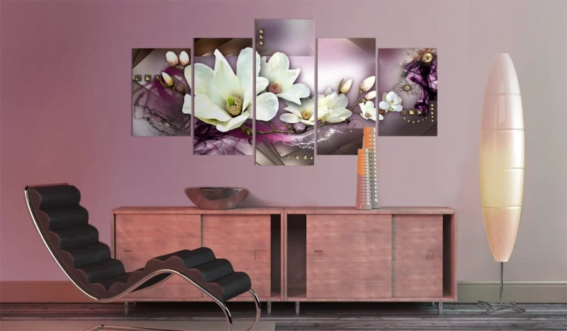 Obraz - Magnetyczna abstrakcja z orchideą