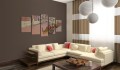 Obraz - Romantic gondolas - 5 pieces