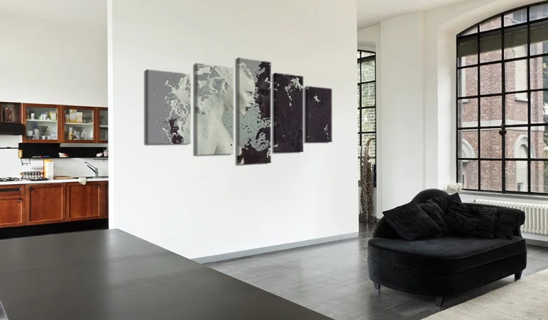Obraz - Black or white? - 5 pieces