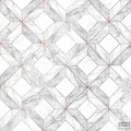 Biało-szara tapeta ze wzorem 3D