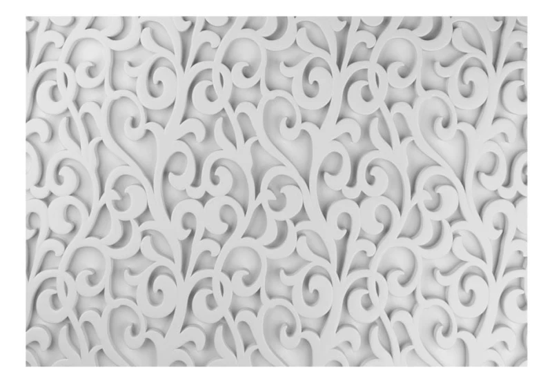 Fototapeta - Biały ornament