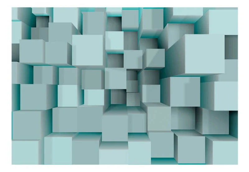 Fototapeta - Niebieskie puzzle