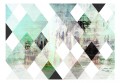 Fototapeta - Rombowa szachownica (zielony)