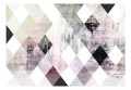Fototapeta - Rombowa szachownica (różowy)