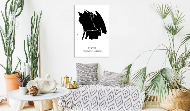 Obraz - Znaki zodiaku: Ryby (1-częściowy) pionowy