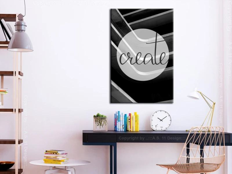 Obraz - Create (1-częściowy) pionowy