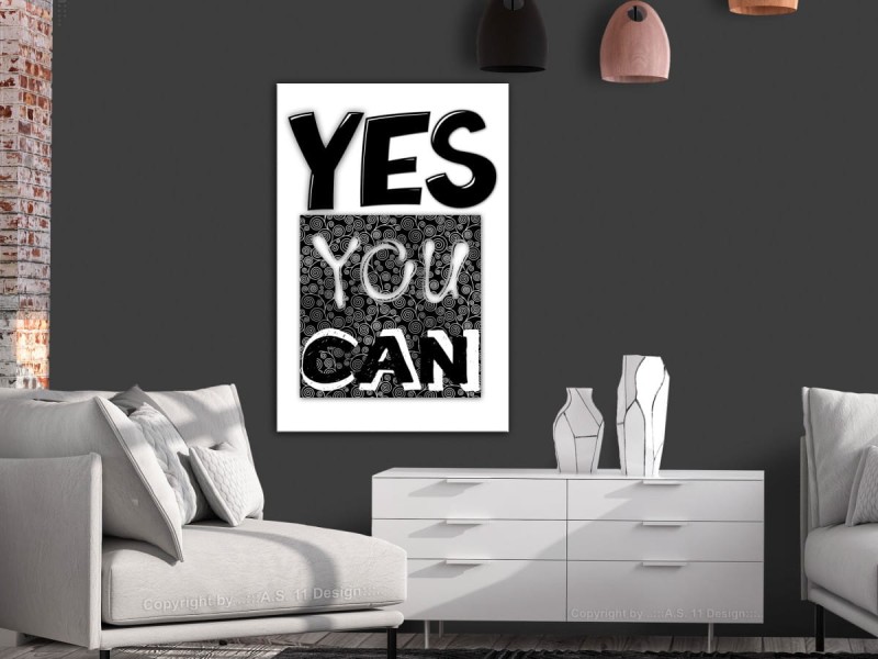 Obraz - Yes you can (1-częściowy) pionowy