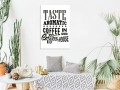 Obraz - Taste aromatic coffee in our coffee house (1-częściowy) pionowy