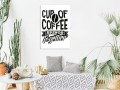 Obraz - Cup of coffee brings together (1-częściowy) pionowy