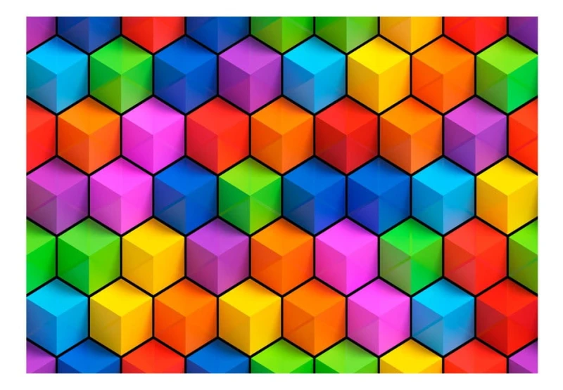 Fototapeta samoprzylepna - Tęczowa geometria