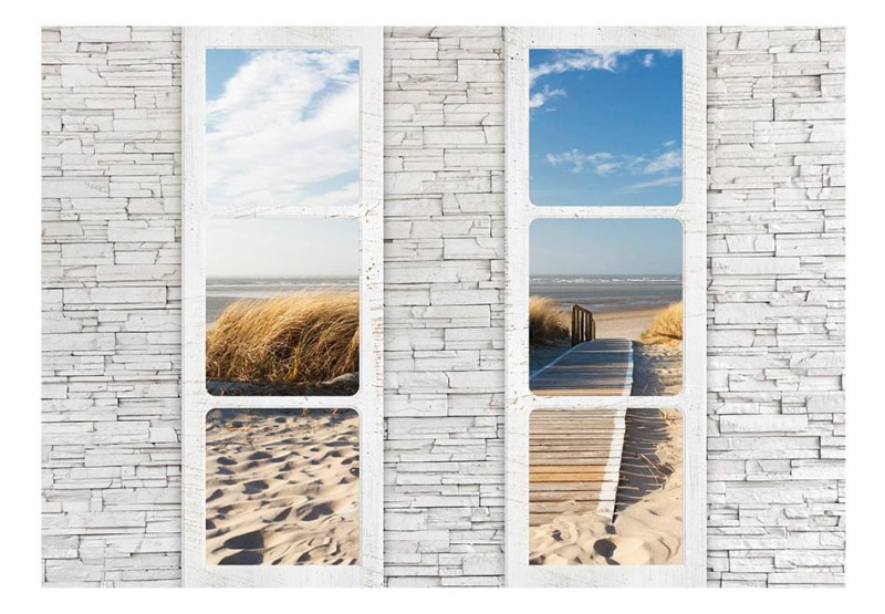 Fototapeta samoprzylepna - Plaża: widok z okna
