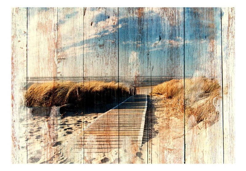 Fototapeta samoprzylepna - Drewniana plaża