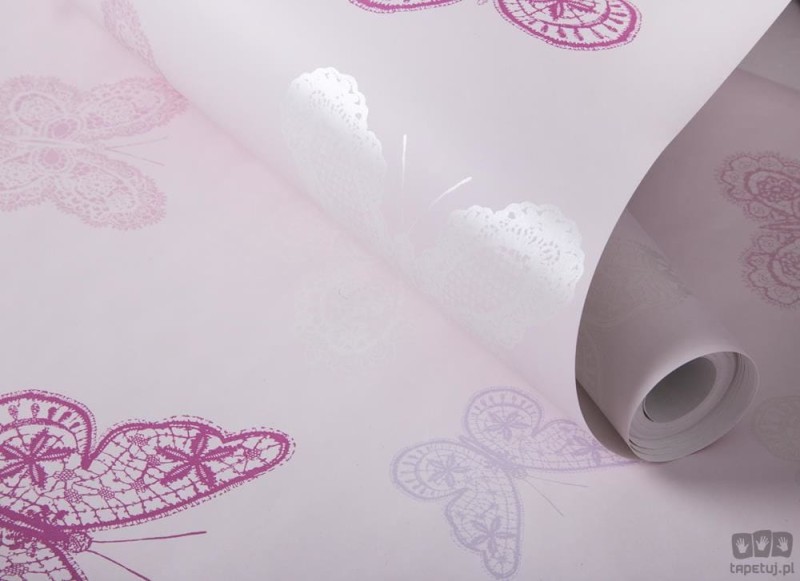 Tapeta papierowa na flizelinie z motywem motyli