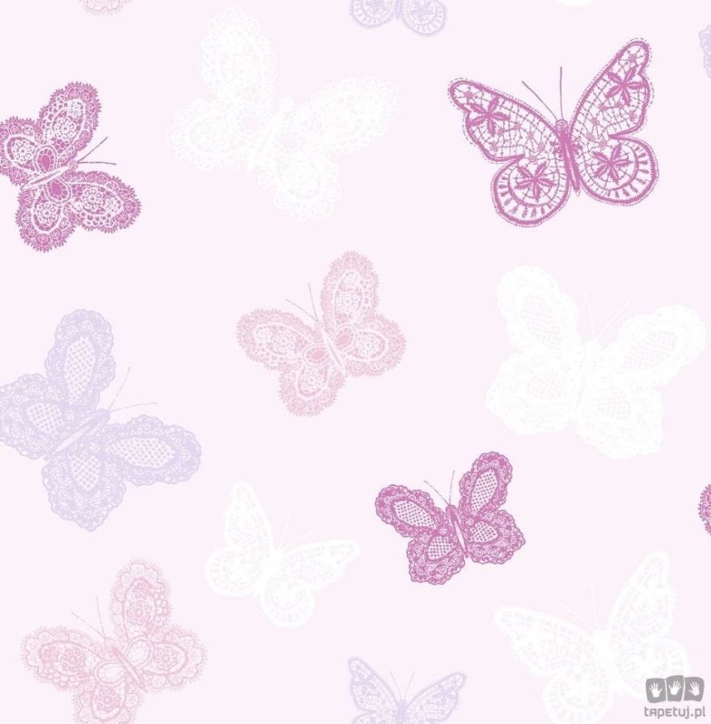 Tapeta papierowa na flizelinie z motywem motyli