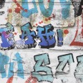 Tapeta papierowa z motywem graffiti w amerykańskim stylu