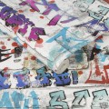 Tapeta papierowa z motywem graffiti w amerykańskim stylu