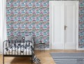 Tapeta papierowa z motywem graffiti w amerykańskim stylu