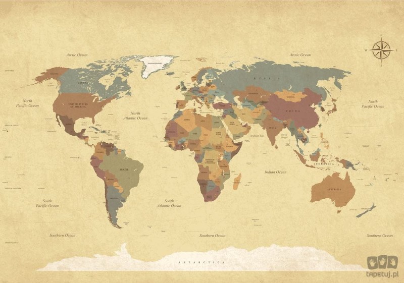 Fototapeta Mapa świata 10973
