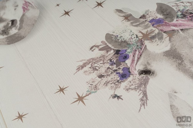 Tapeta papierowa ze wzorem w jednorożce