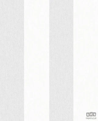 Tapeta w klasyczne biało-szare pasy