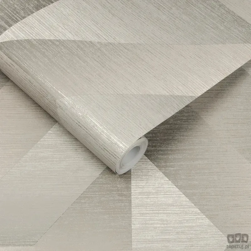 Beżowa tapeta z efektem 3D