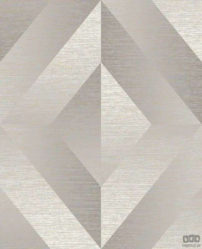 Beżowa tapeta z efektem 3D
