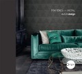 Wypożycz katalog tapet ściennych Matières - Metal and Skin