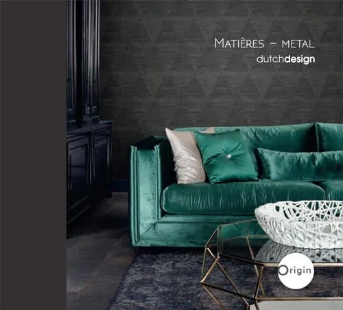 Wypożycz katalog tapet ściennych Matières - Metal and Skin