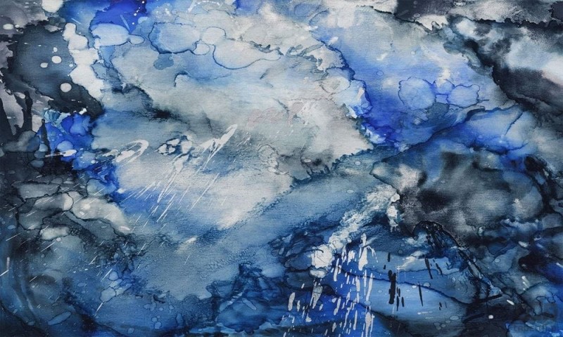 Fototapeta na wymiar Lago Blue