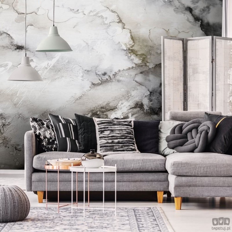 Fototapeta Lago Beige and Grey