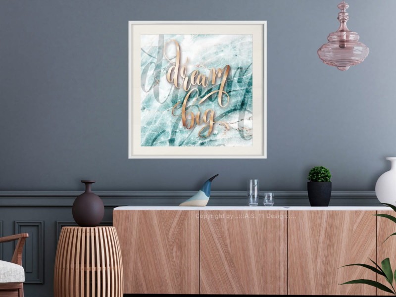 Plakat - Miej wielkie marzenia (kwadratowy)