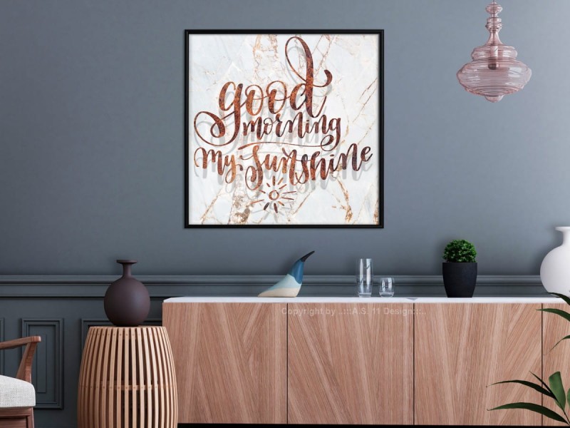 Plakat - Dzień dobry (kwadratowy)