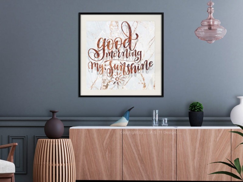 Plakat - Dzień dobry (kwadratowy)