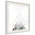 Plakat - Ośnieżony szczyt (kwadratowy)