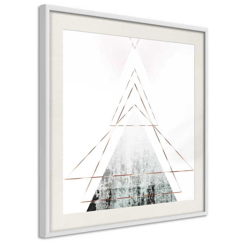 Plakat - Ośnieżony szczyt (kwadratowy)
